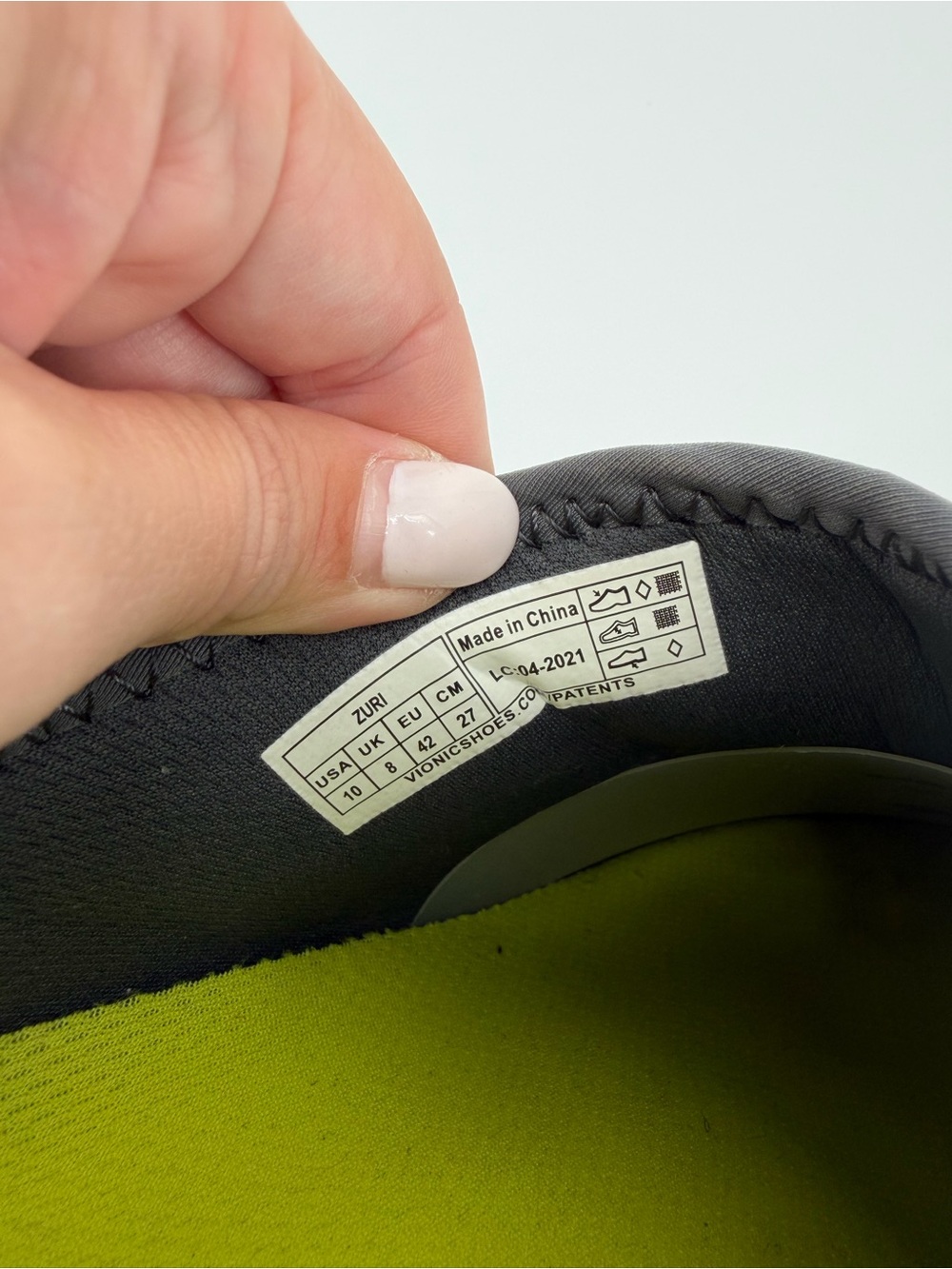 Vionic Zuri Black Slip-On Mule Walking Sneakers Women’s Size 10 - Picture 7 of 7